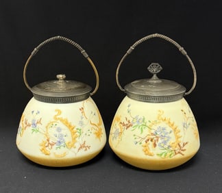 2 Pairpoint Biscuit Jars
