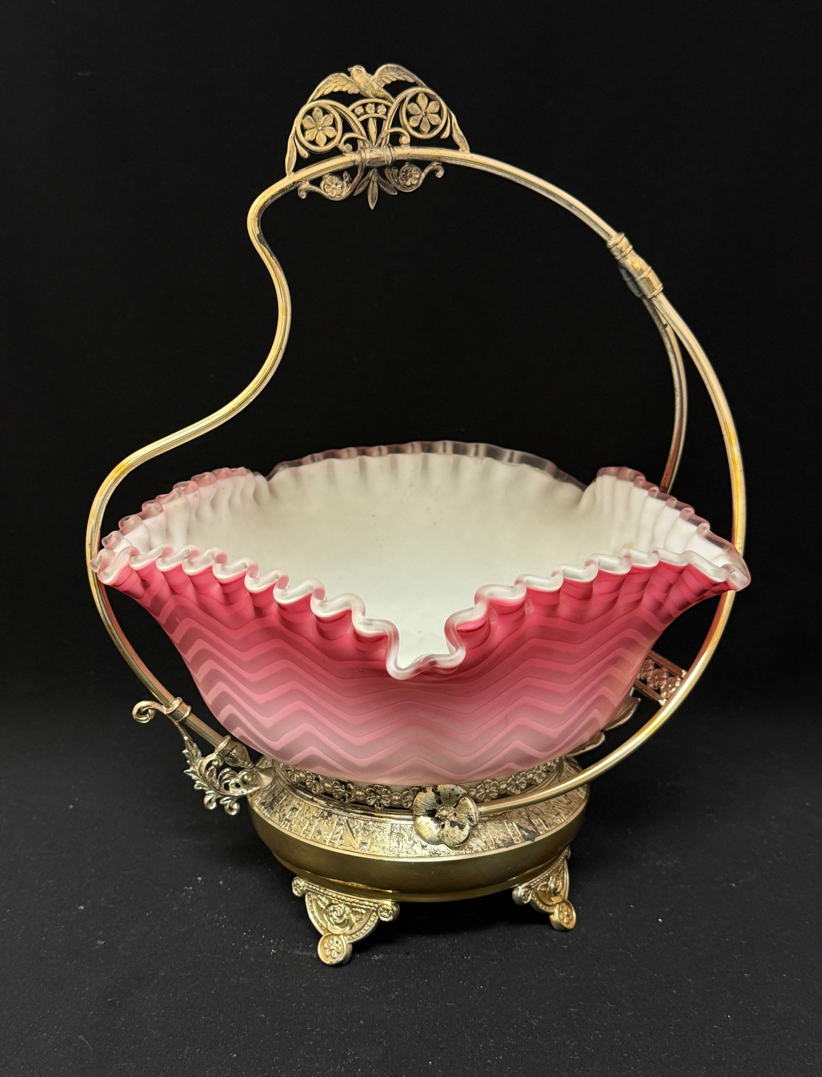 Victorian MOP Bride's Basket (1 of 4)