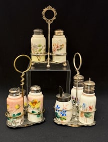 3 Colonial Ware Condiment Sets