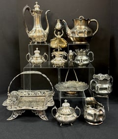 Group of Pairpoint Metal Items