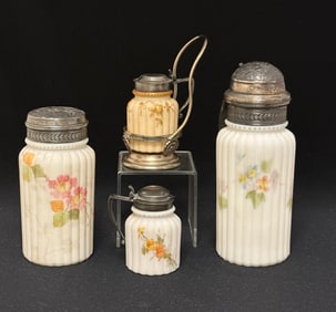 4 Mt. Washington Glass Items