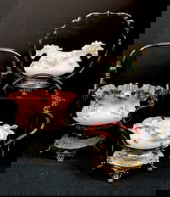 3 Victorian Bride's Baskets