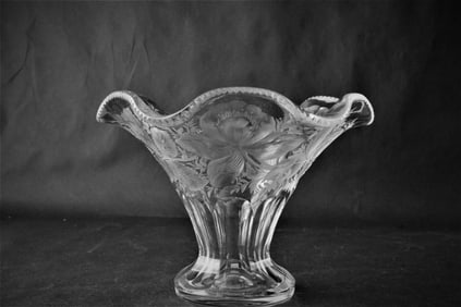 Libbey "Iris " Intaglio Vase.