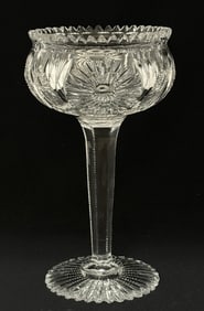 American Brilliant Cut Compote