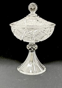 American Brilliant Cut Compote