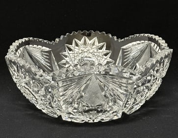 American Brilliant Glass Bowl