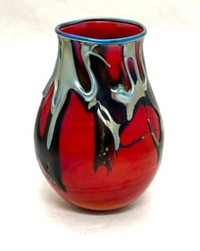 Very Rare Charles Lotton Lava Vase