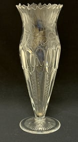 Steuben Skeleton Mold Vase