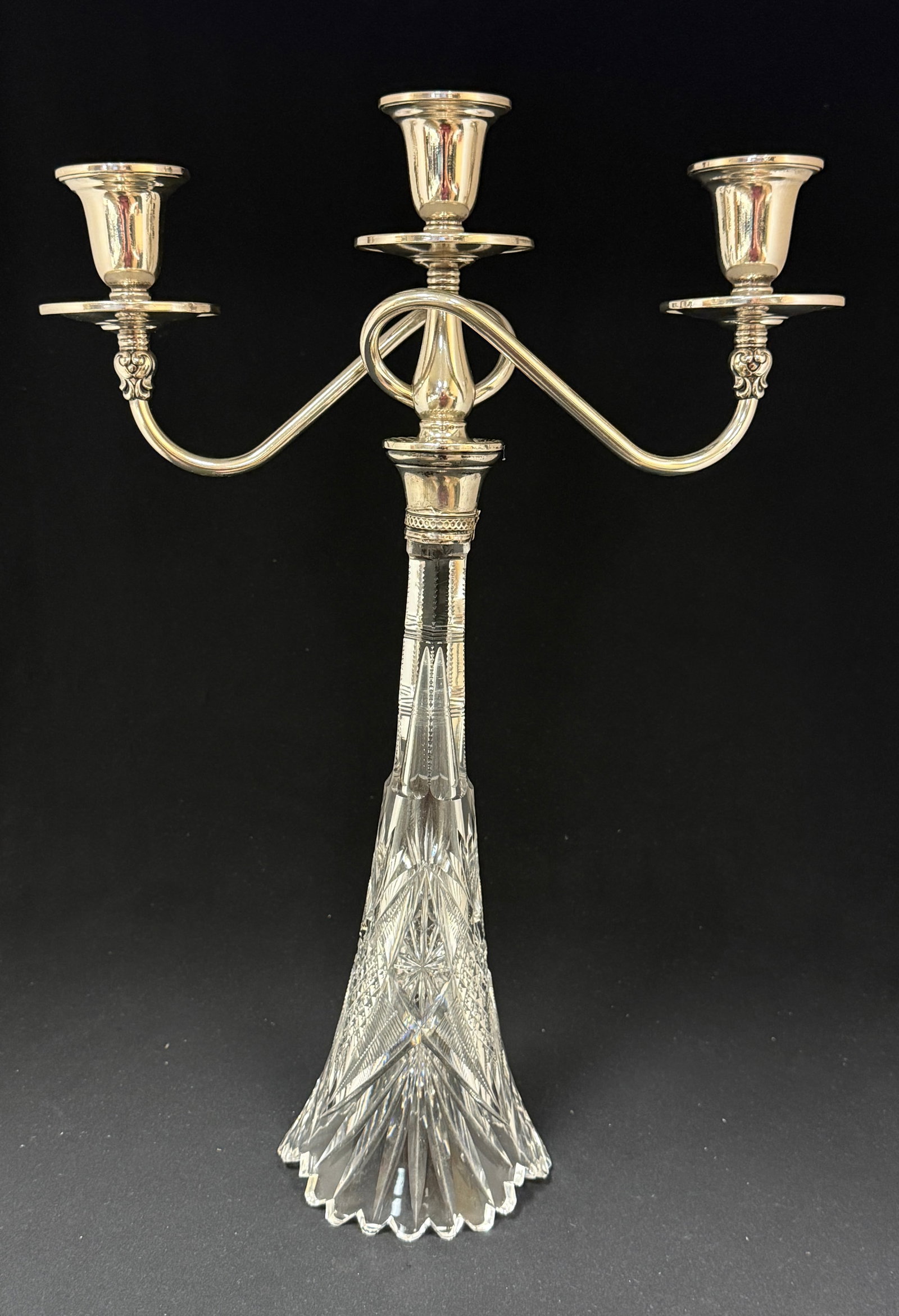 Cut Glass Candelabra (1 of 3)