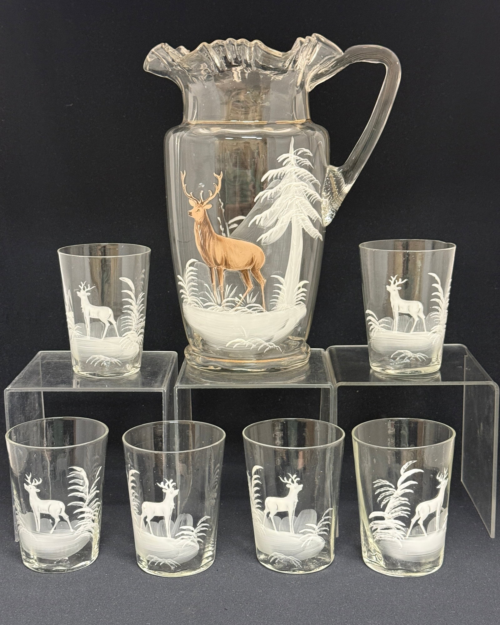 Glass Pitcher and 6 Tumblers (1 of 1)