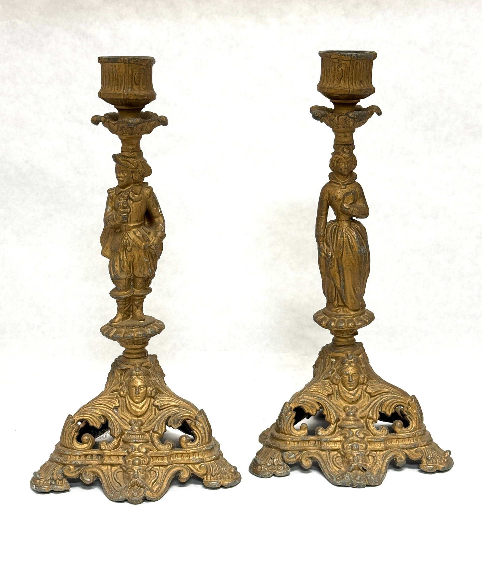 2 Figural Vintage Candlesticks (1 of 1)