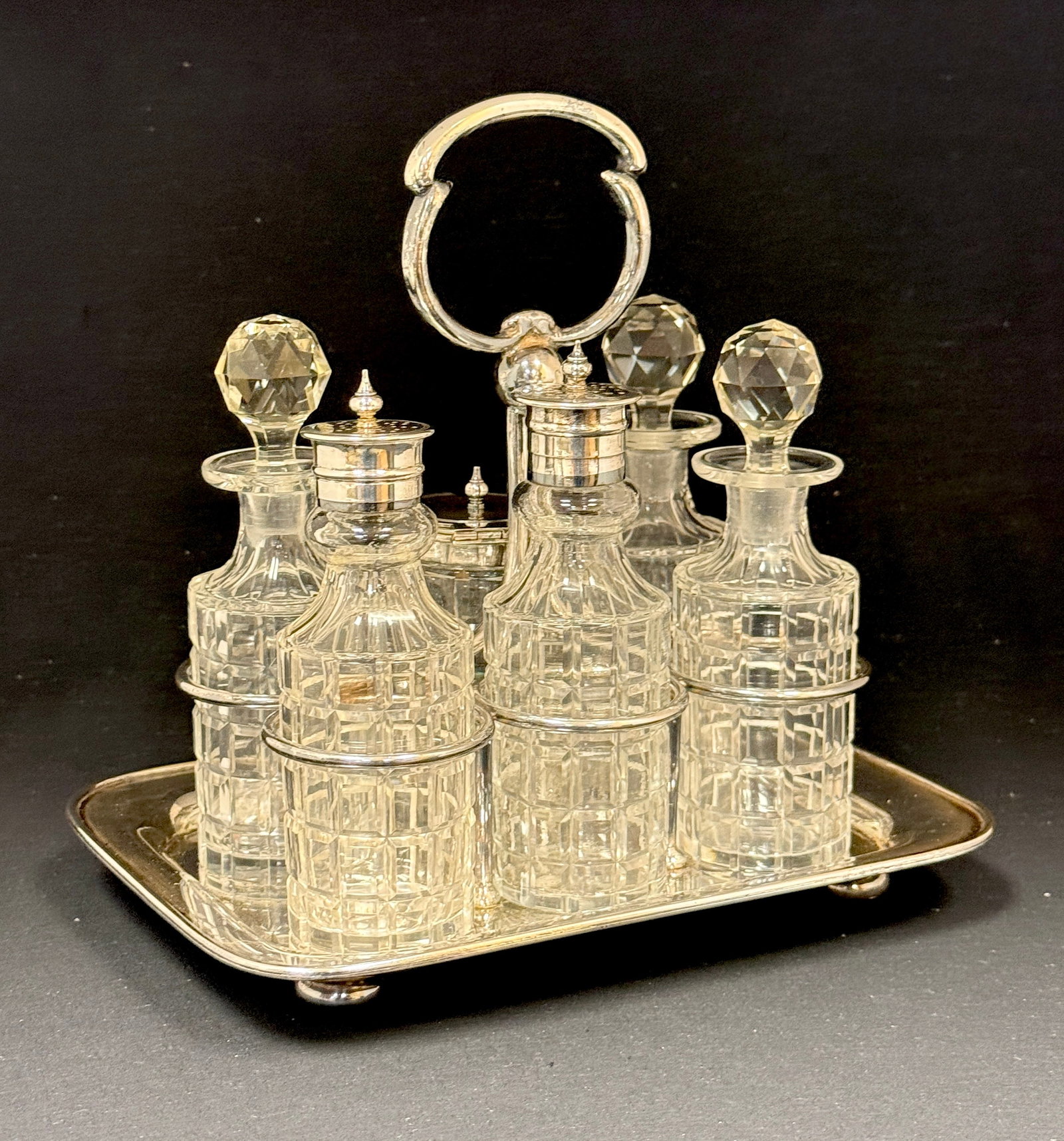 Silver Plate Condiment Set (1 of 5)