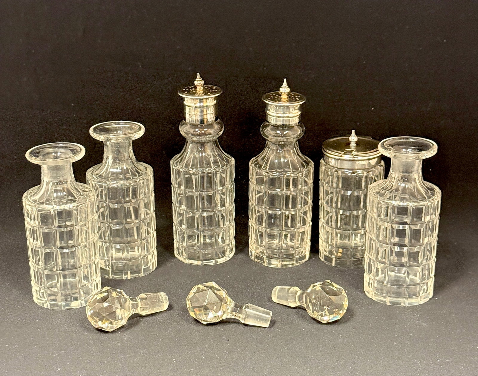 Silver Plate Condiment Set - 4