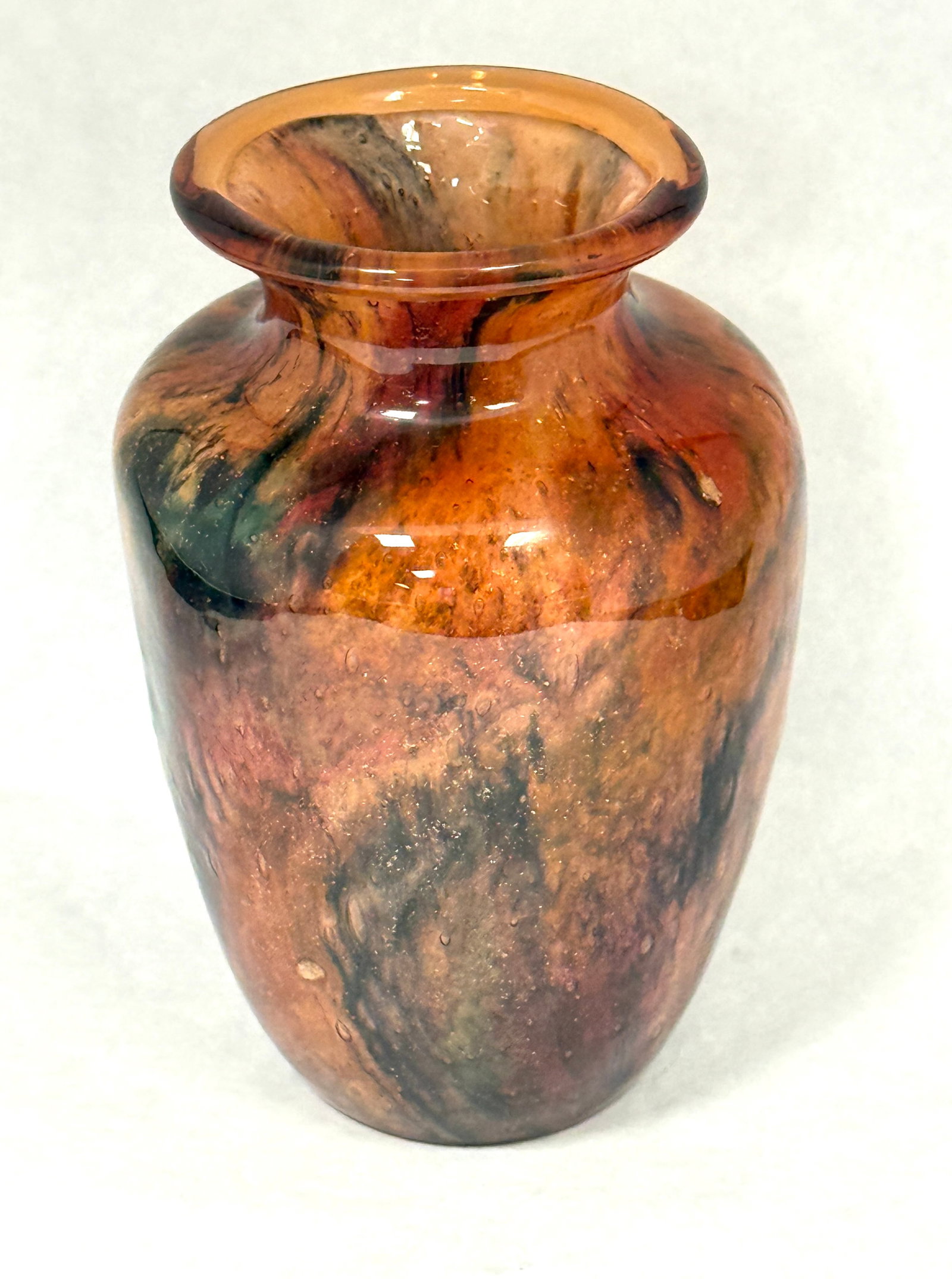 Steuben Moss Agate Vase - 2