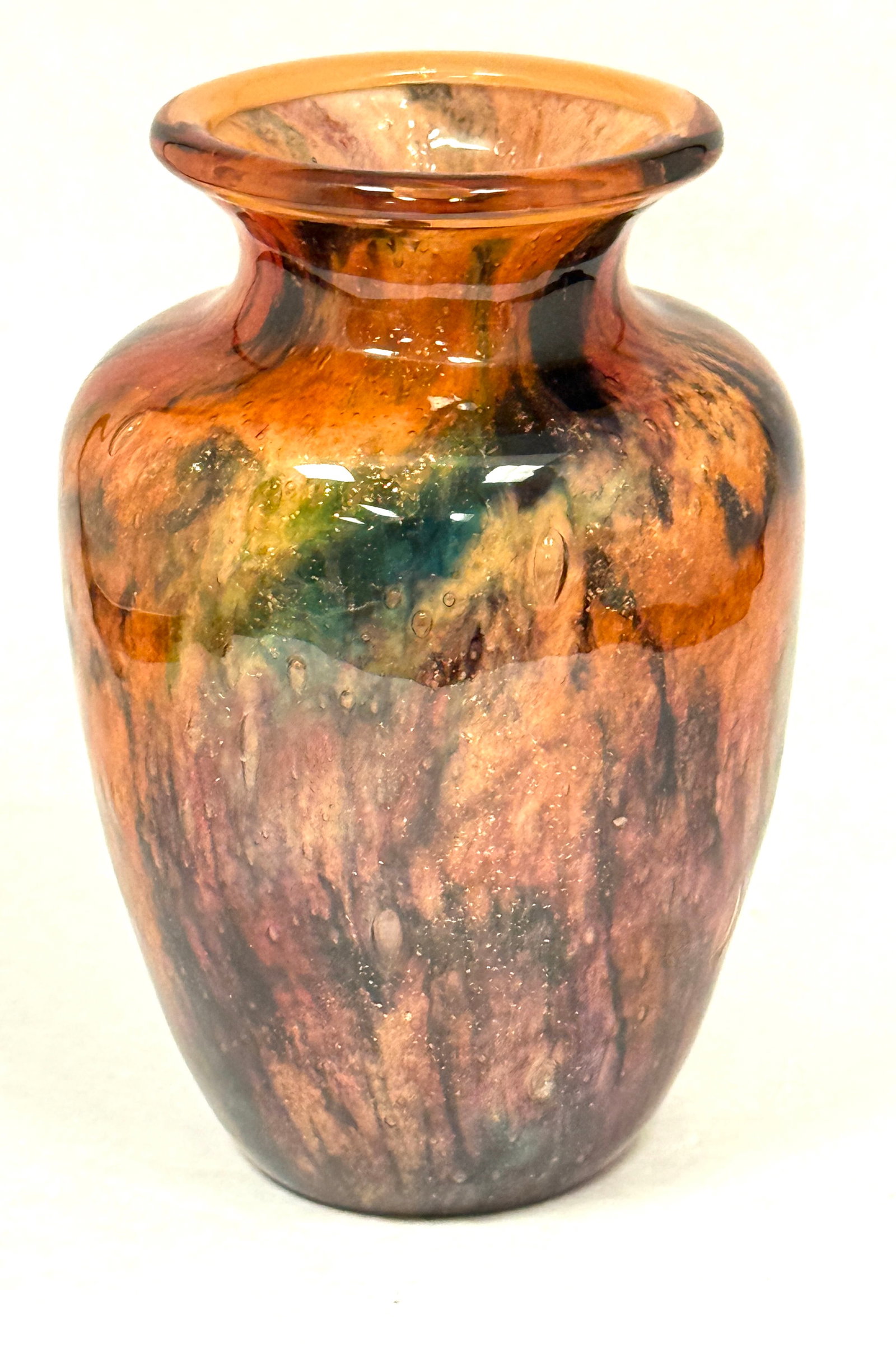 Steuben Moss Agate Vase - 4