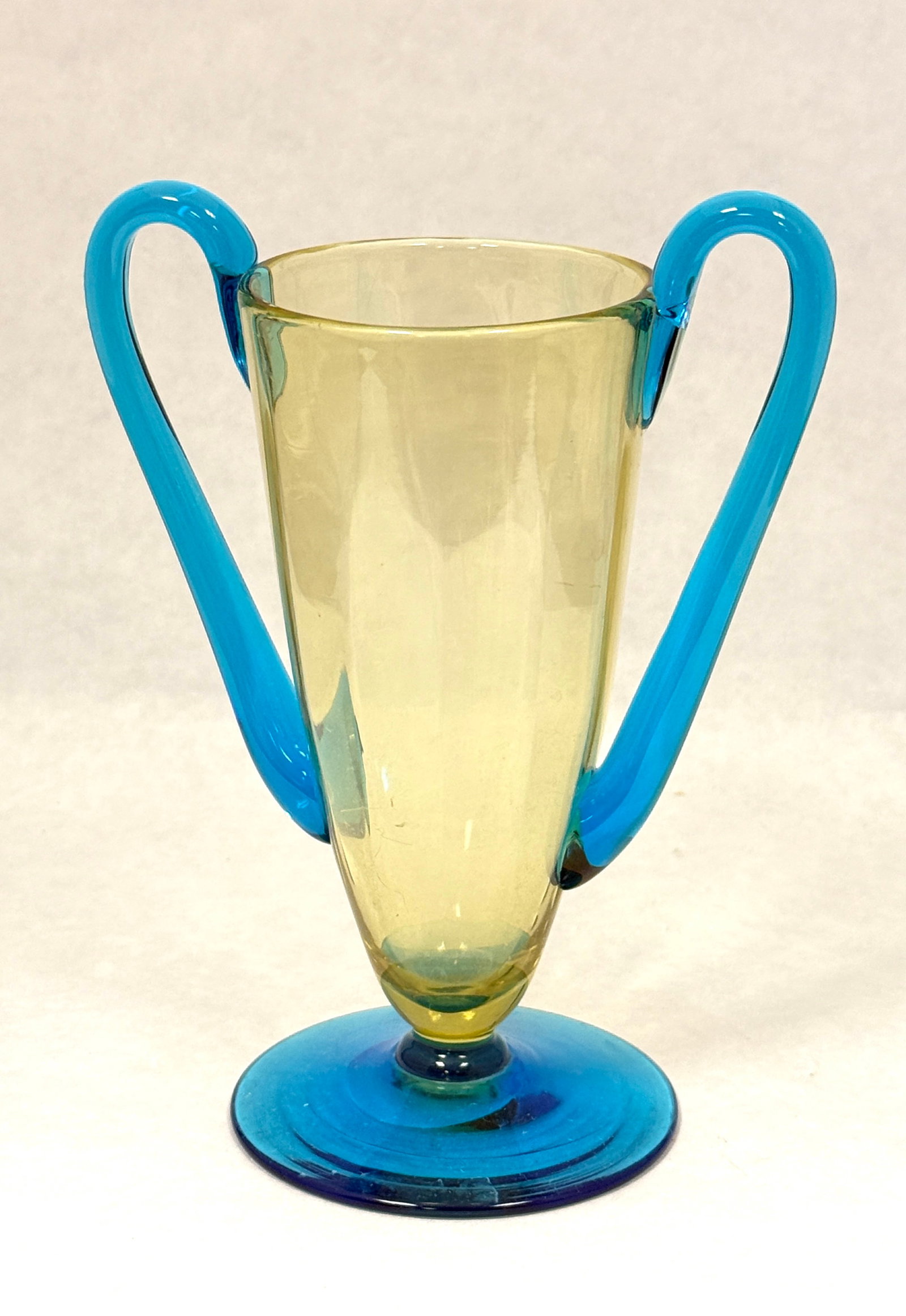 Steuben Amber & Celeste Blue Vase (1 of 4)