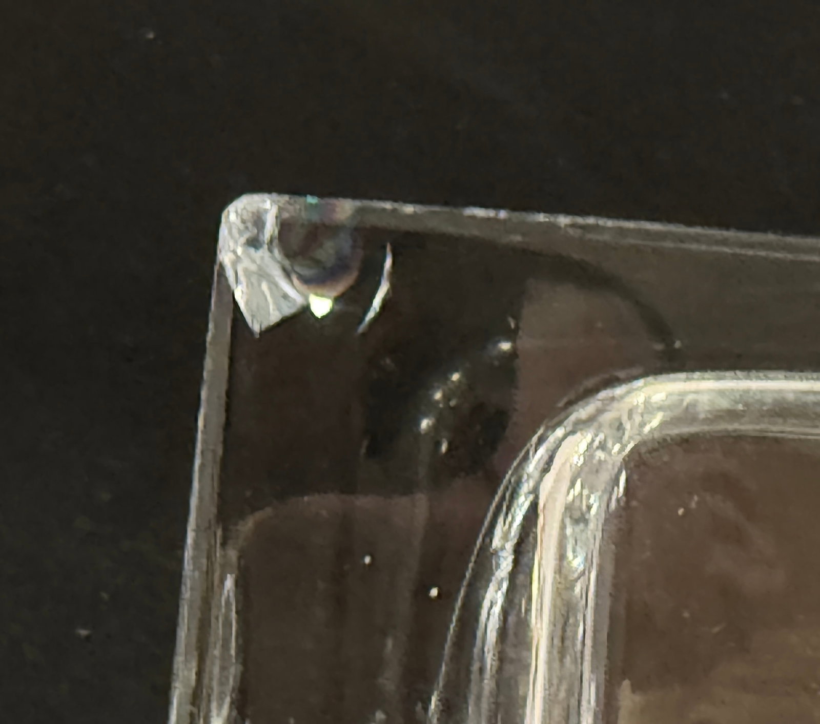 Tall Crystal Rectangular Vase - 2