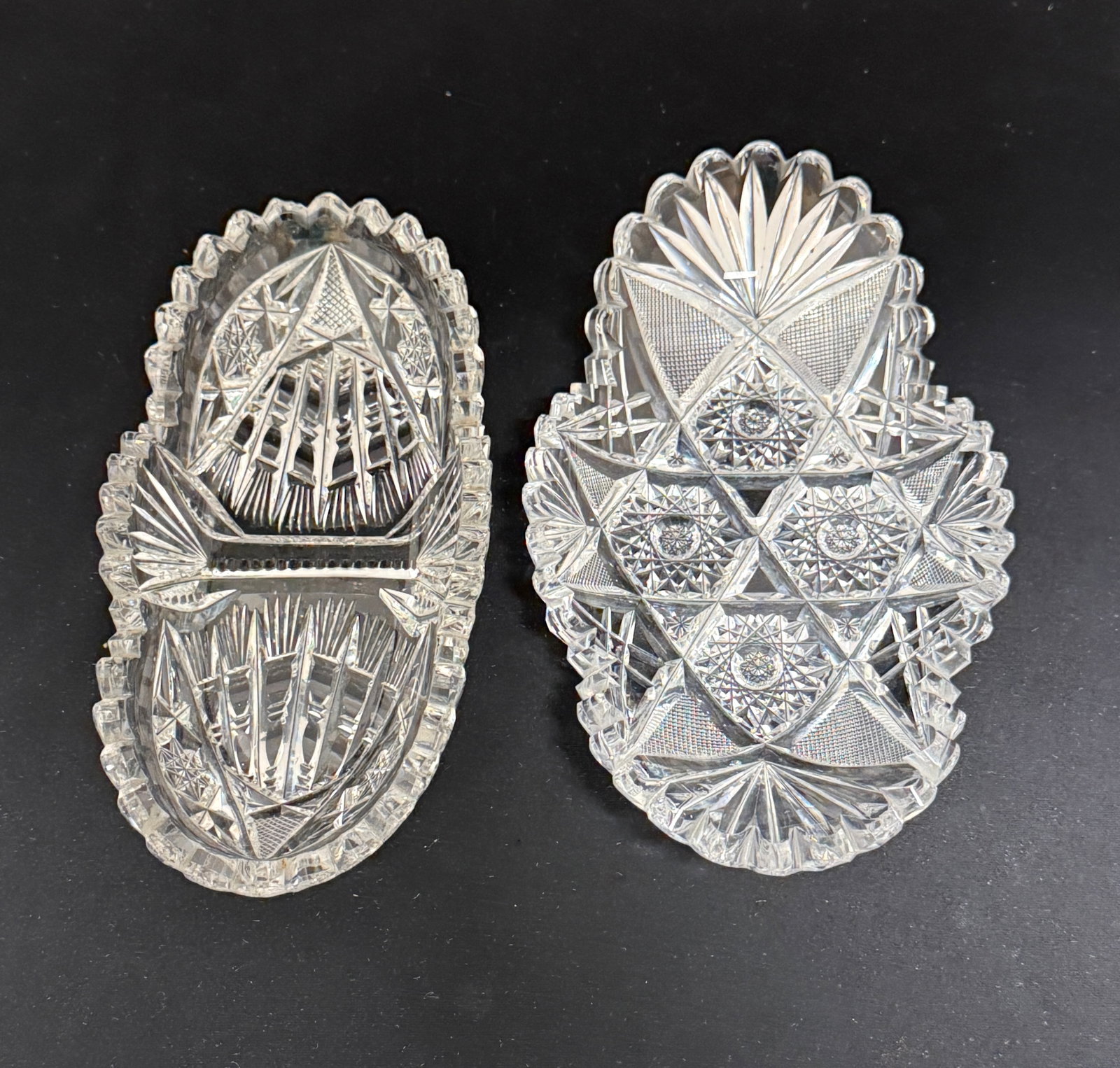 6 Cut Glass Items - 3
