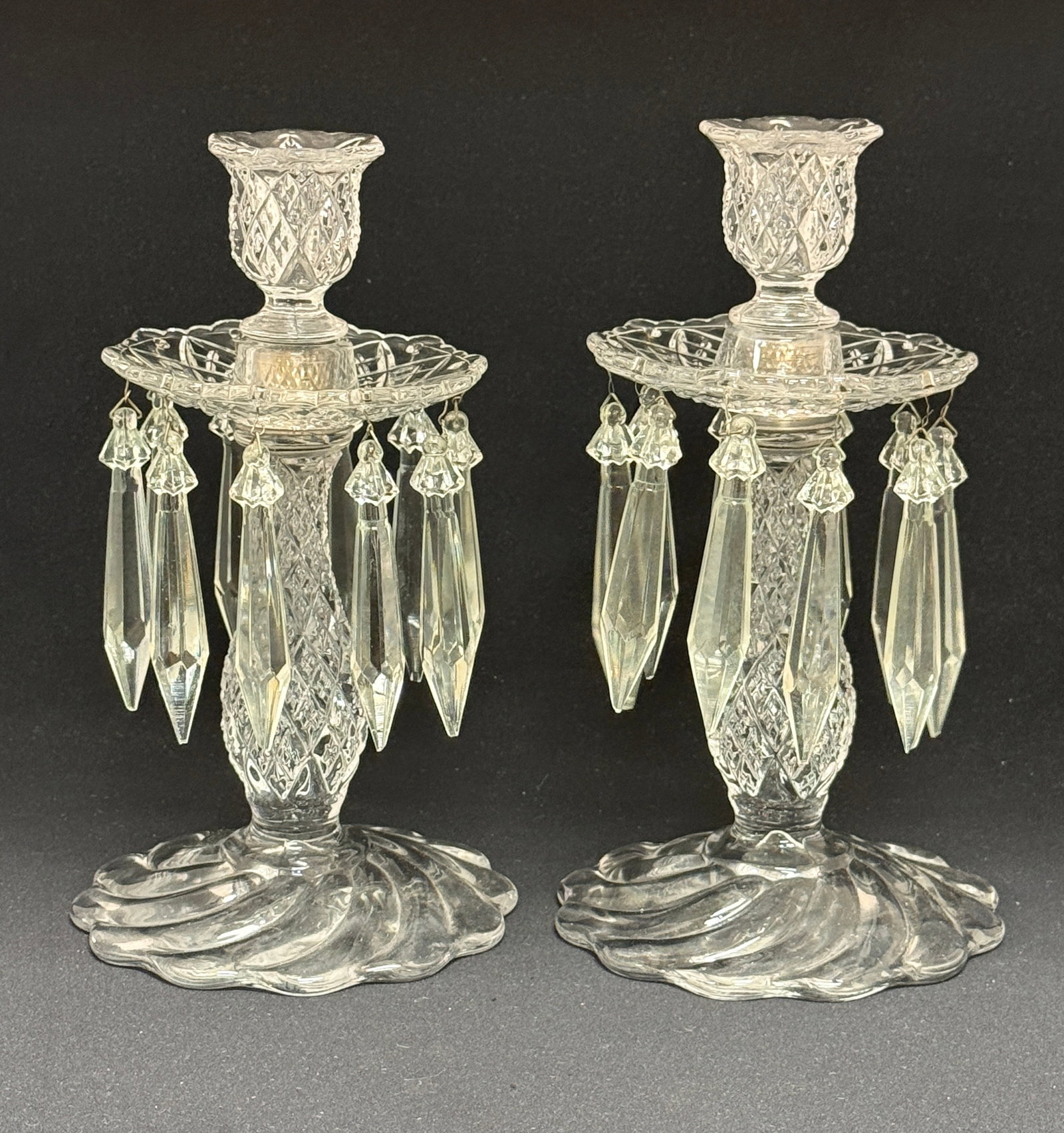 3 Pressed Glass Items - 2