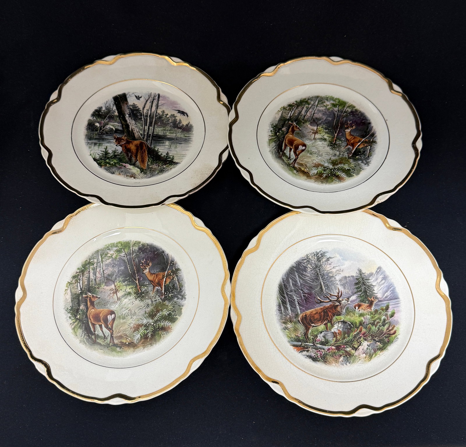 7 Dresden China Items - 2