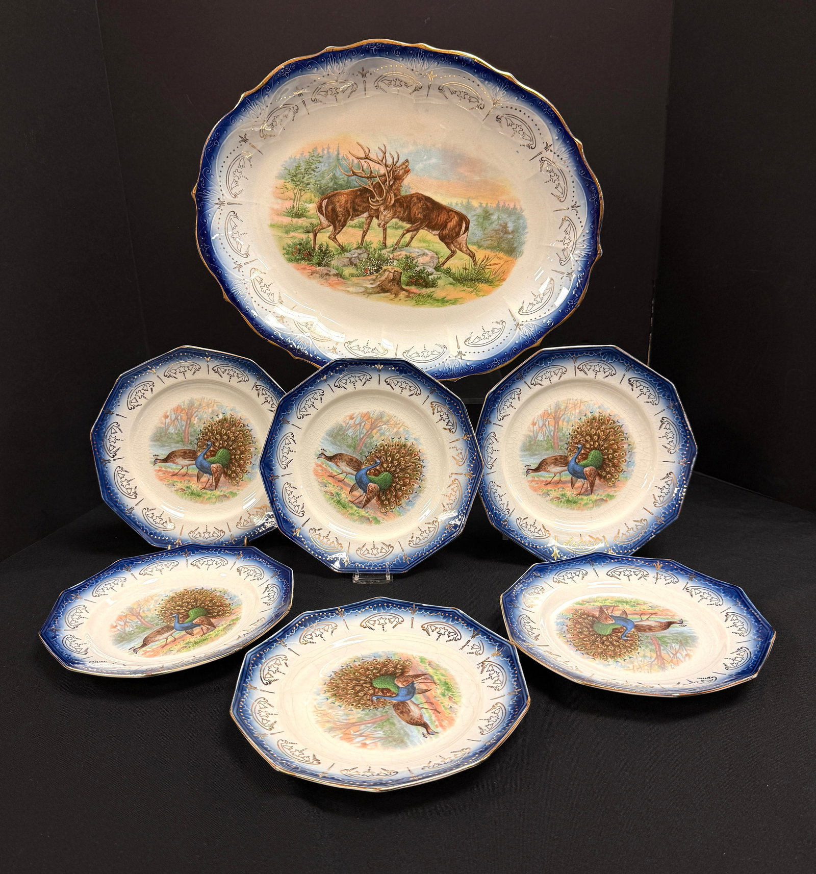 Grouping of porcelain plates (1 of 4)
