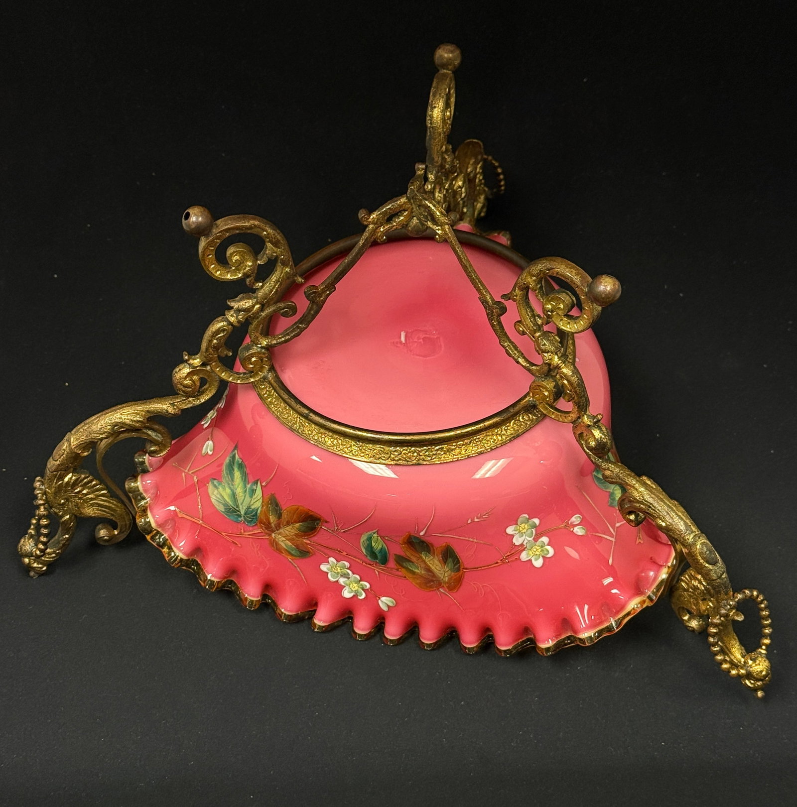 Webb Cased Ruby Bowl in Stand - 4