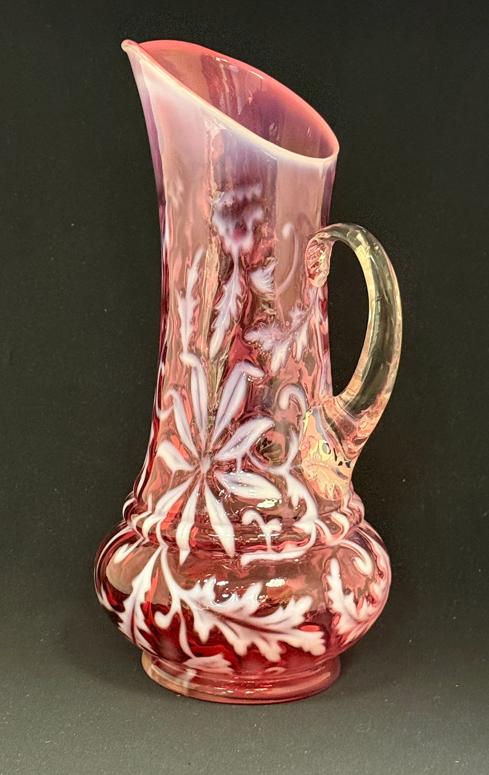Opalescent Poinsettia Tankard (1 of 4)