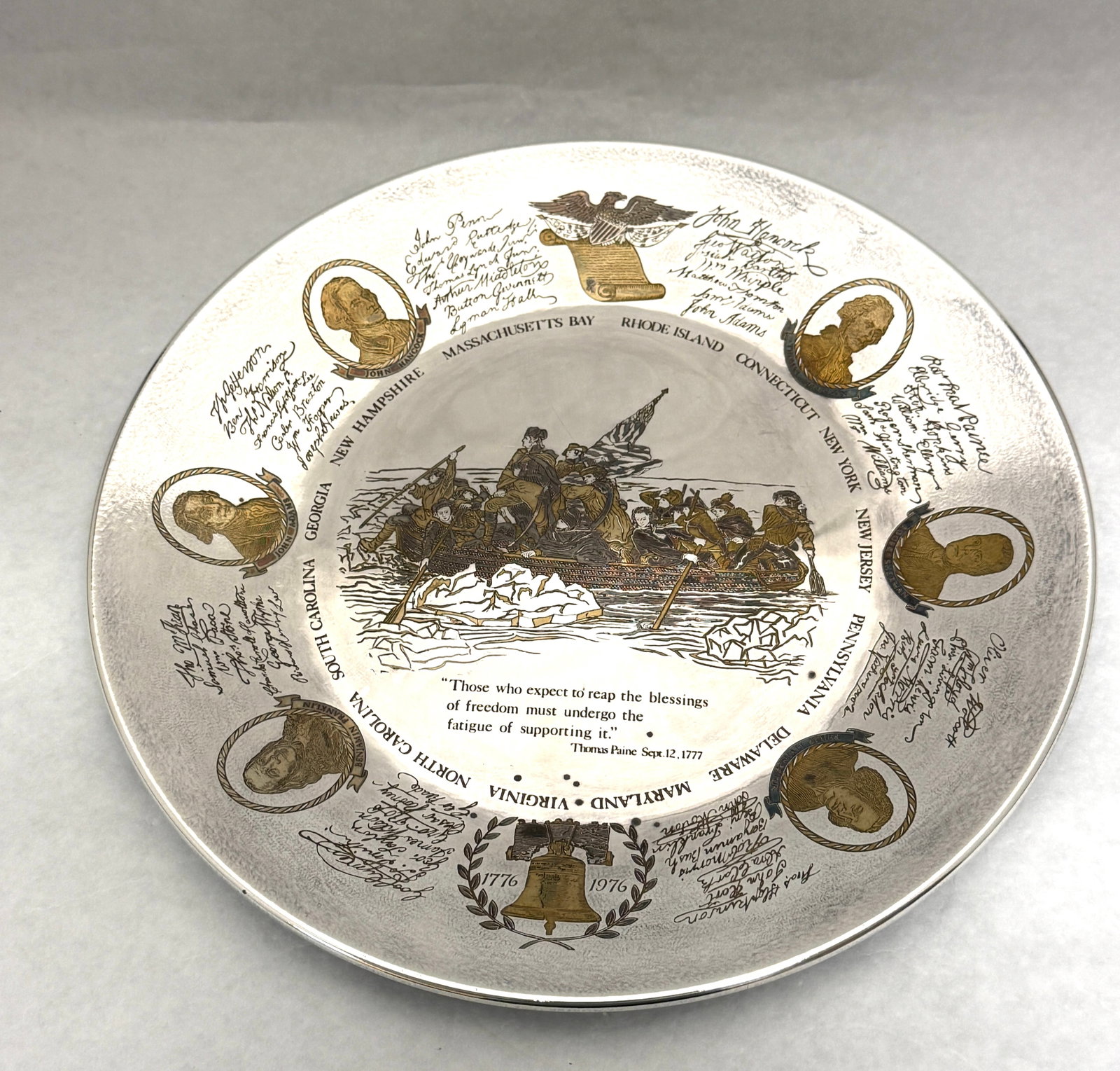 Reed & Barton Bicentennial Plate (1 of 2)