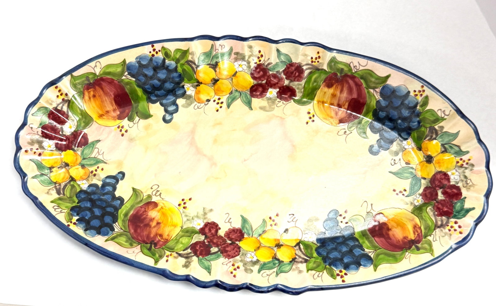 Majolica Pottery Platter (1 of 3)
