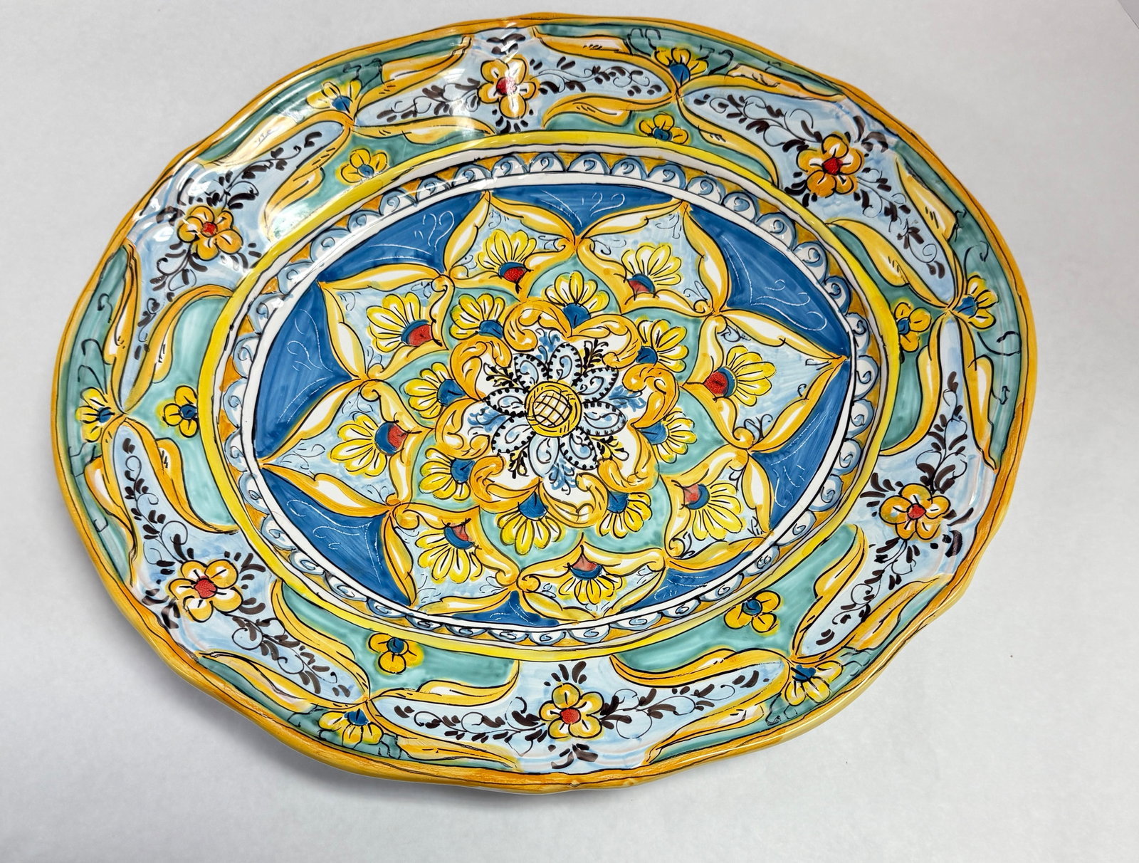 Majolica Pottery Platter (1 of 3)