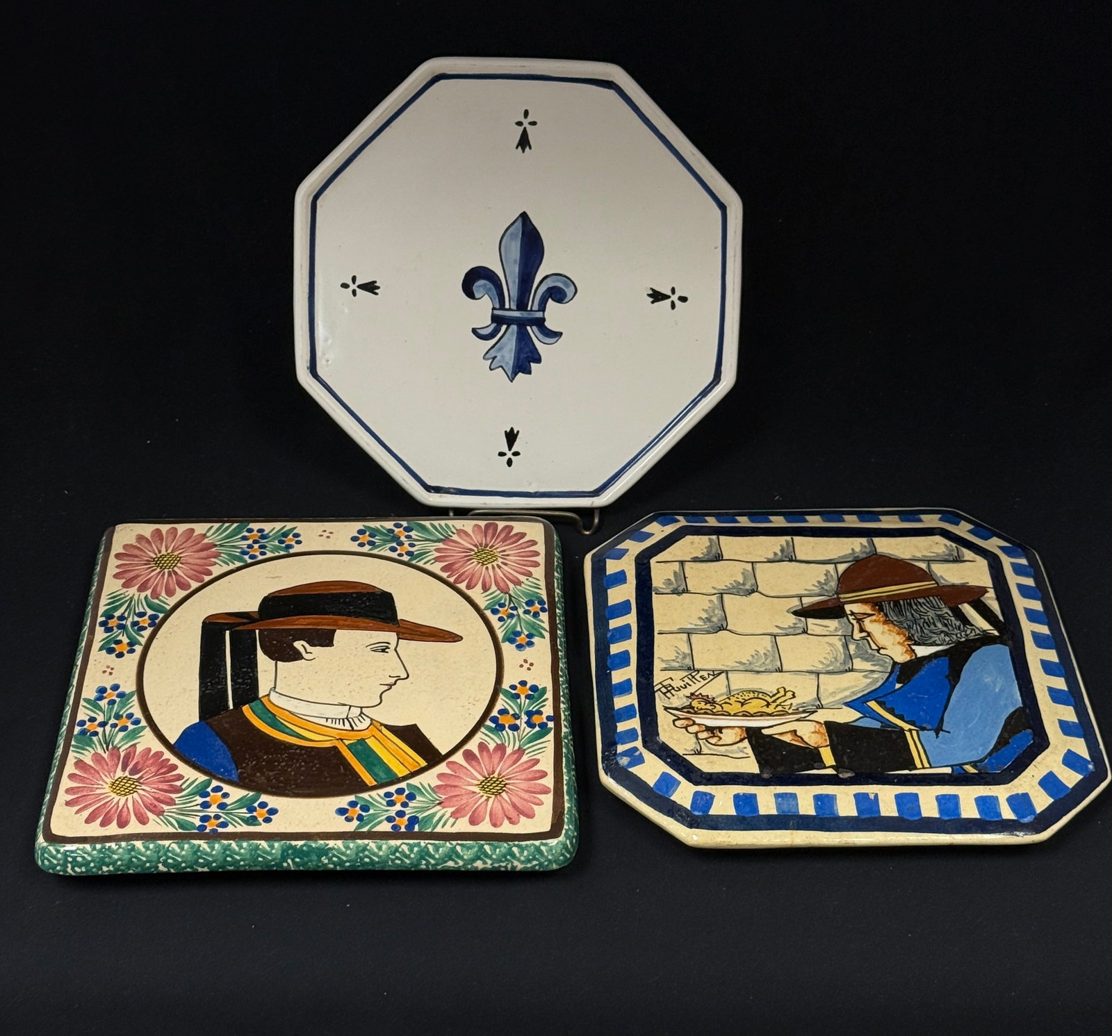 3 Quimper Trivets (1 of 5)