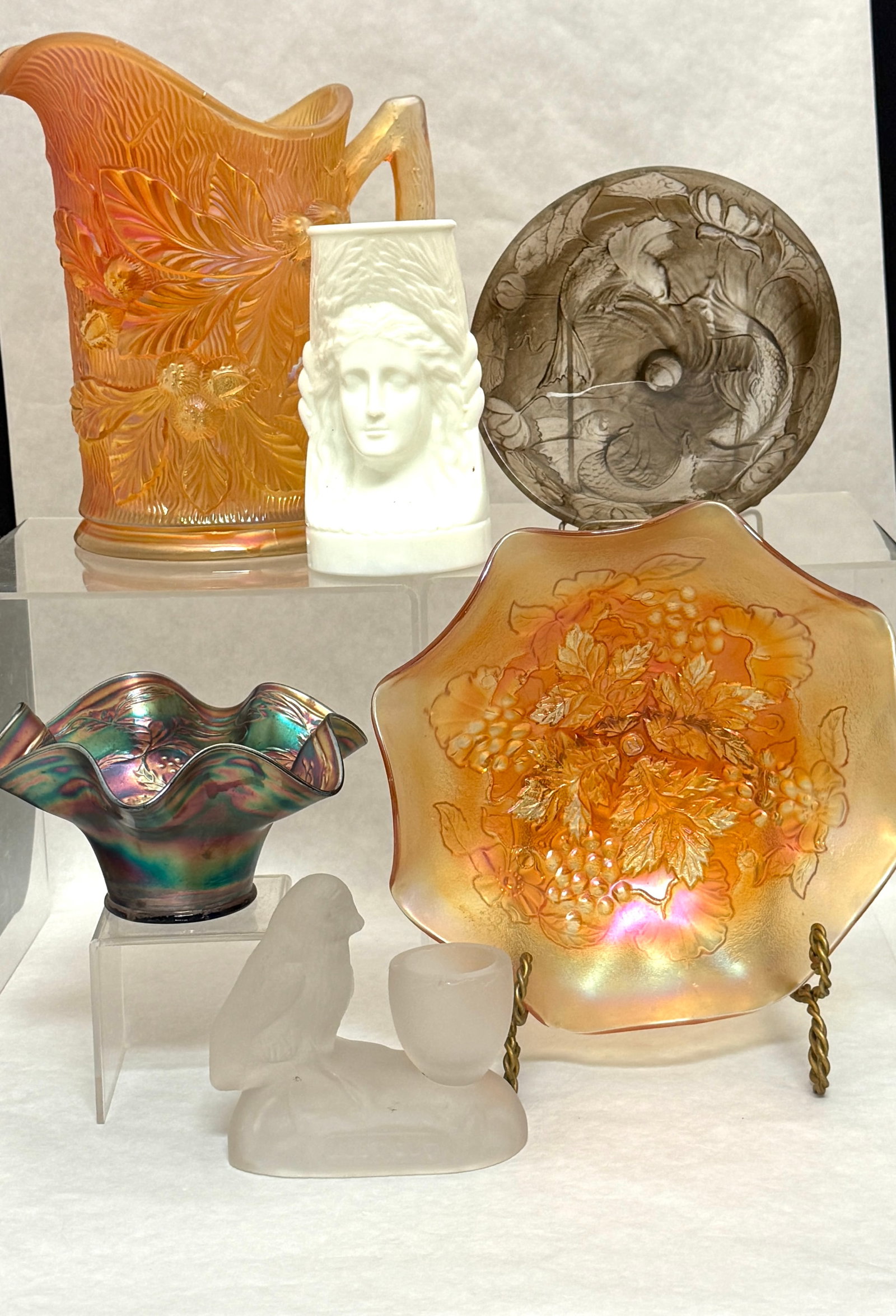 6 American Pressed Glass Items (1 of 5)