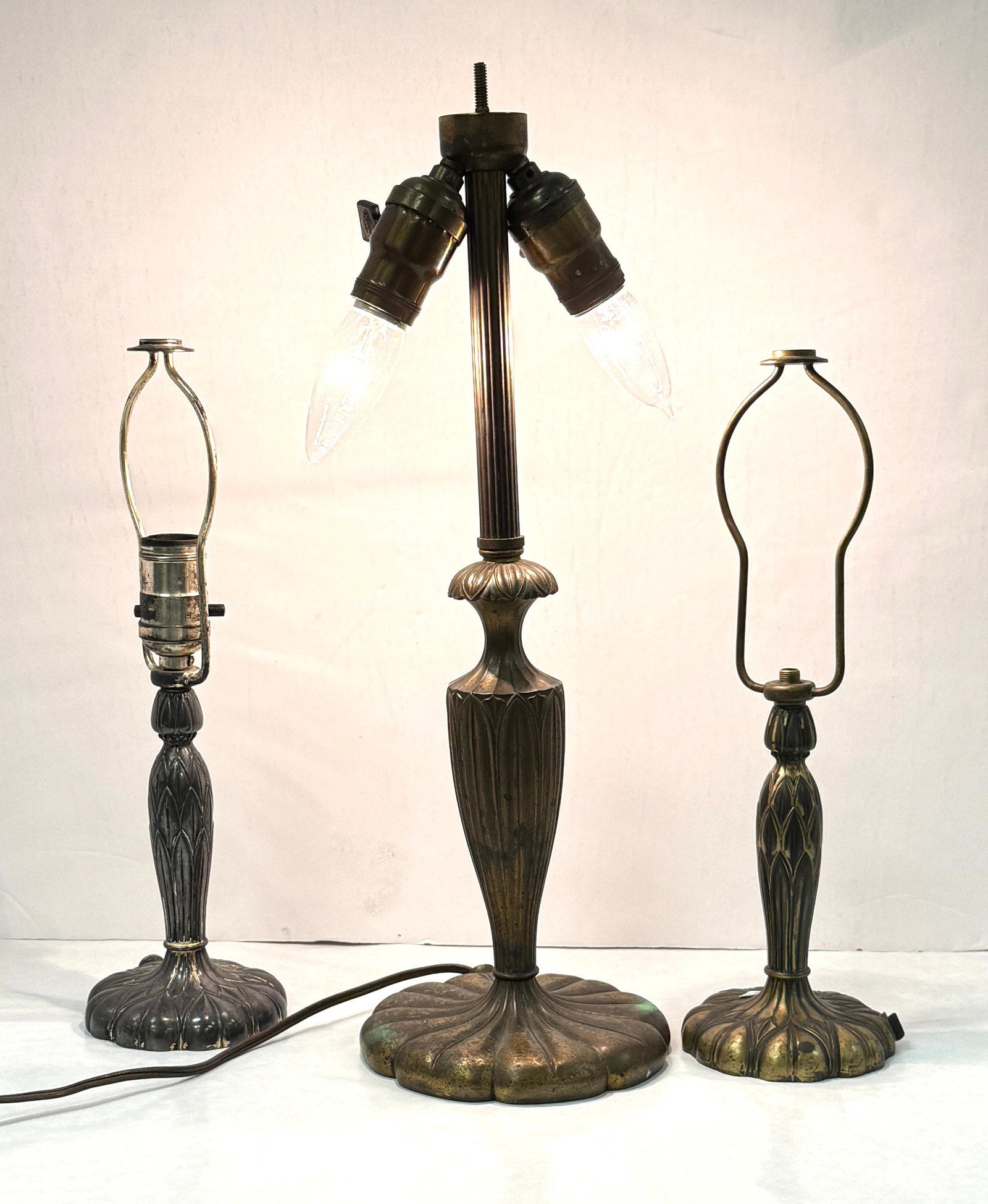 3 Pairpoint Metal Lamp Bases (1 of 4)
