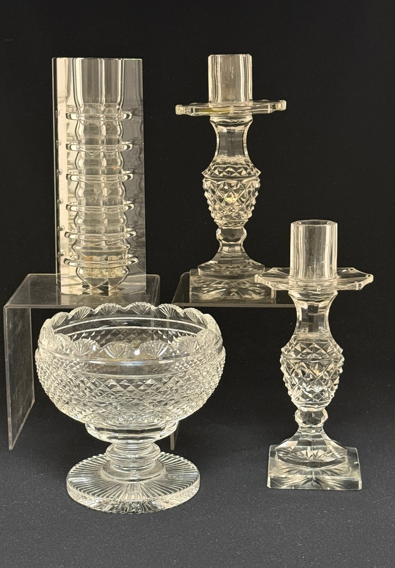 4 Crystal Cut Glass Items (1 of 5)