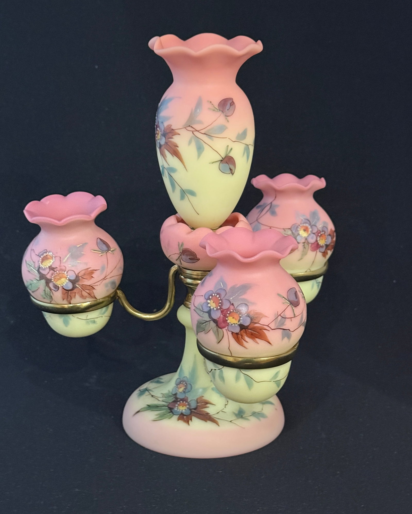 Webb Burmese Epergne - 2