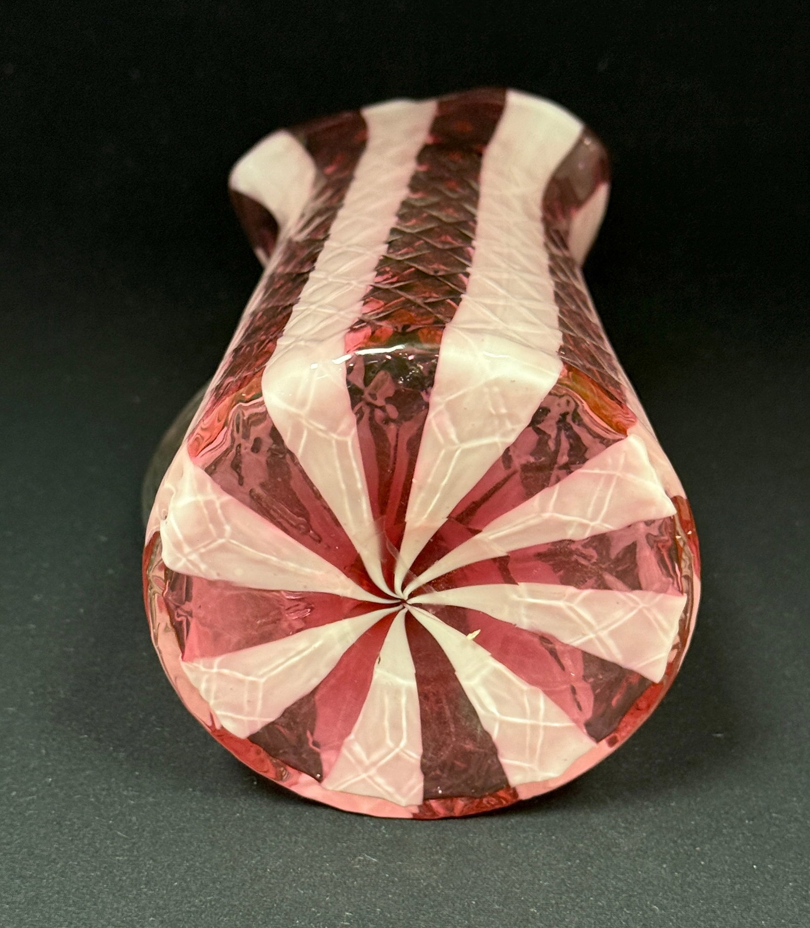 Opalescent Diamond Optic Pitcher - 3
