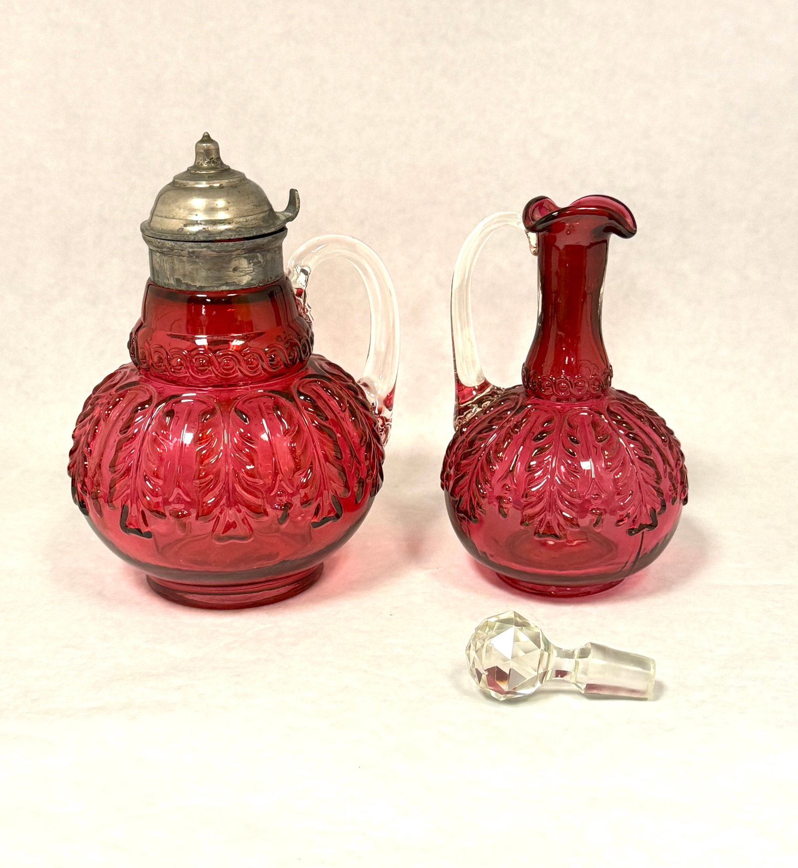 2 Cranberry Leaf Umbrella Items - 2
