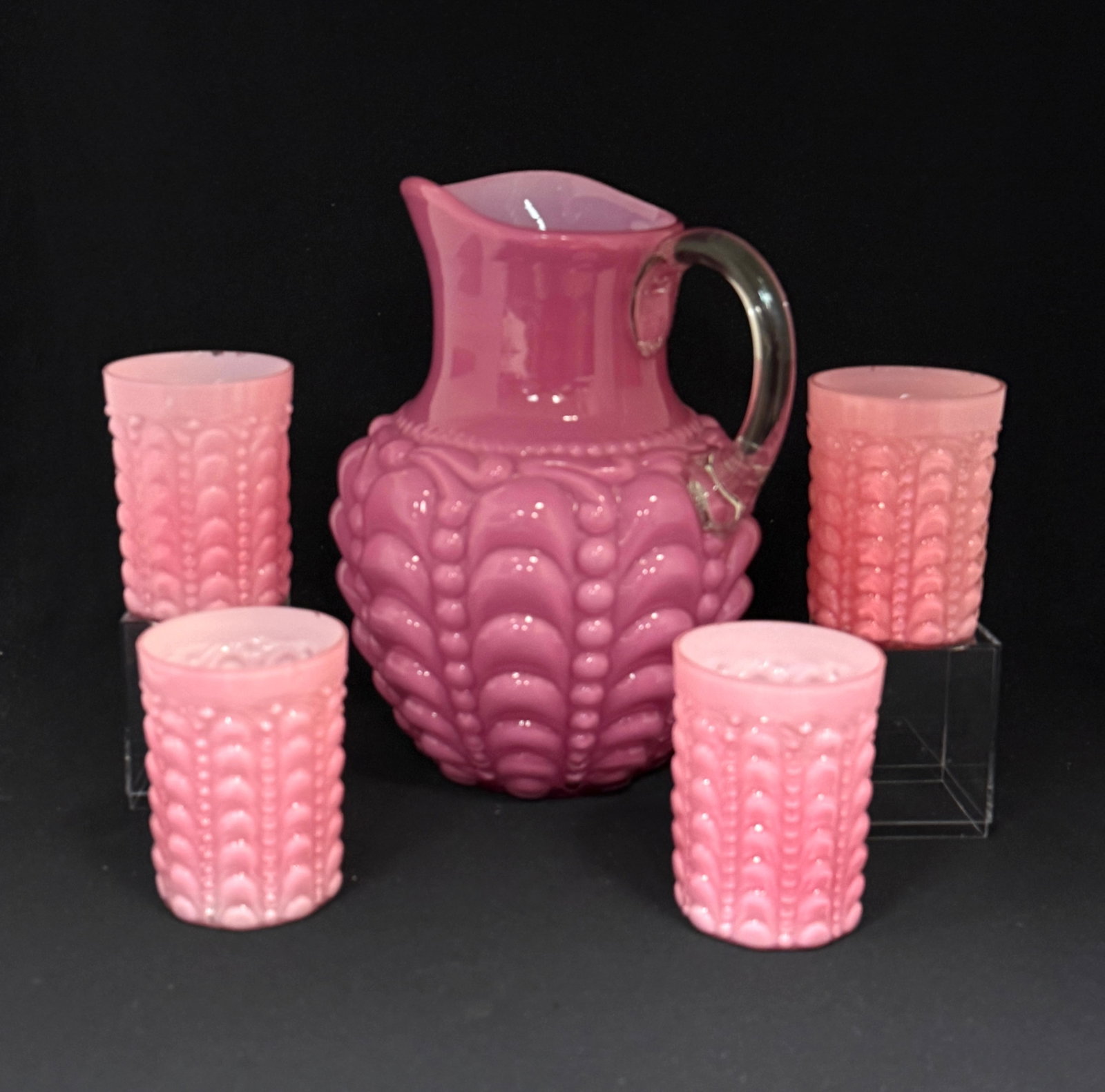 Guttate Pink Water Set (1 of 4)