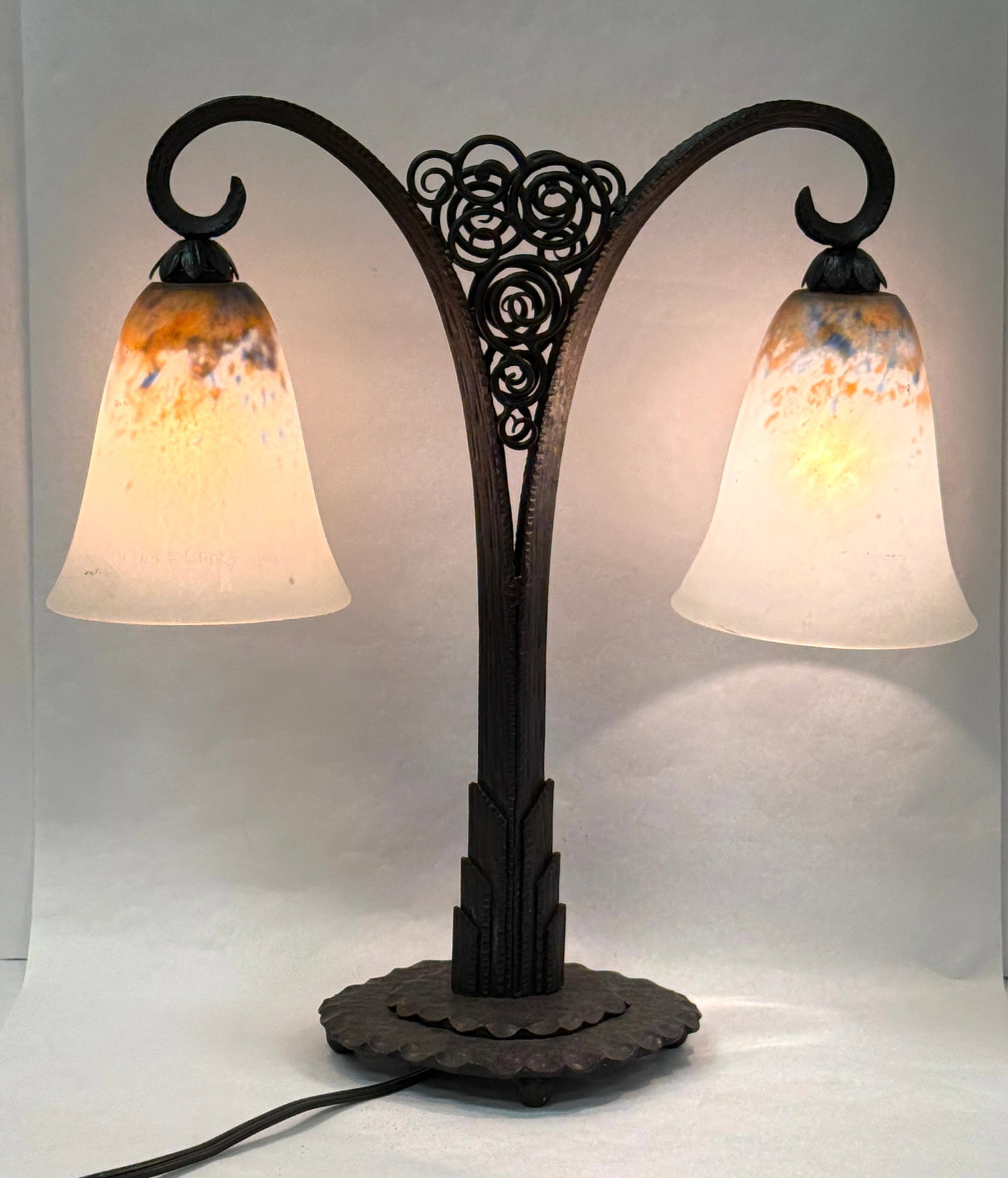 Daum Art Nouveau Lamp (1 of 6)