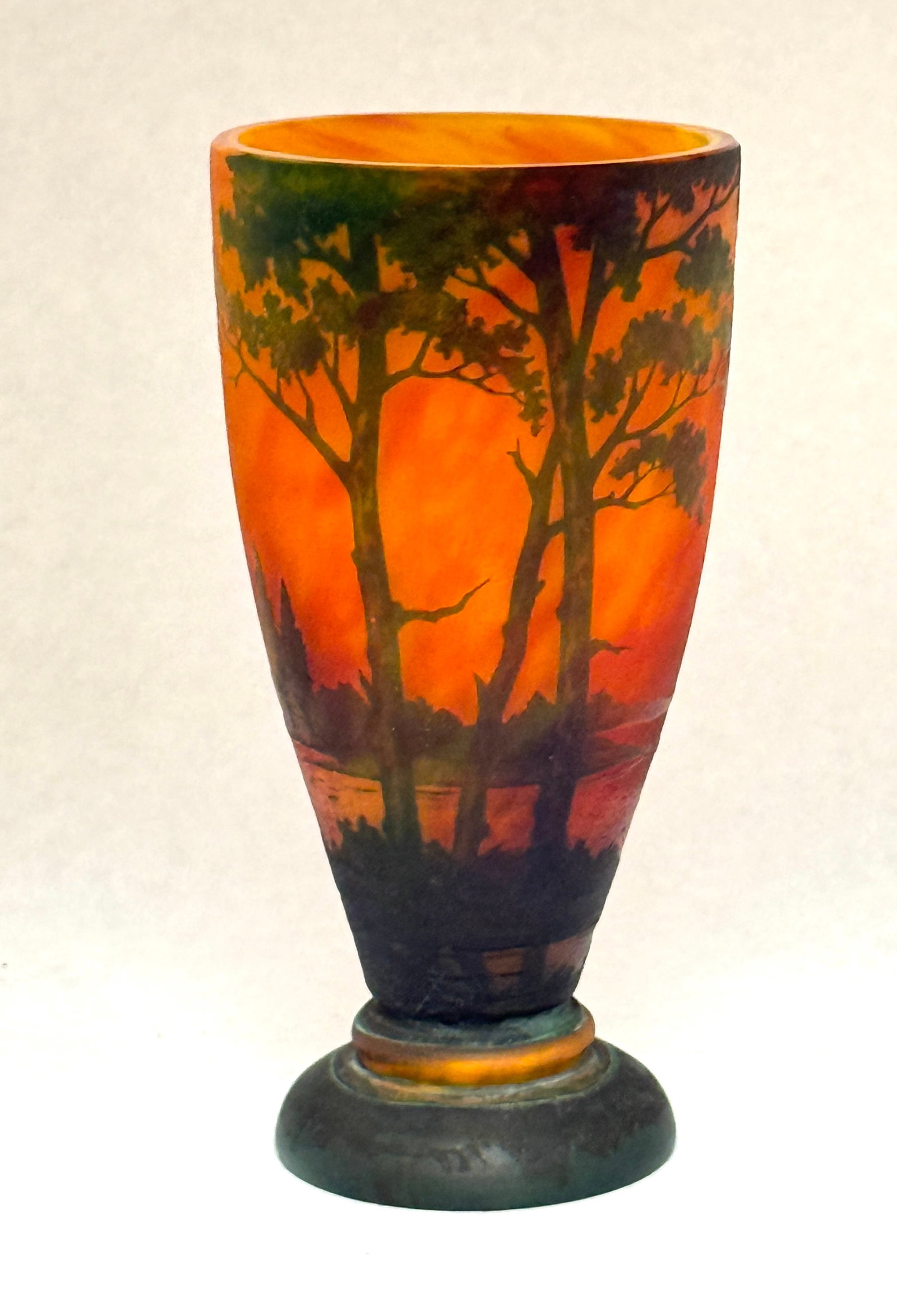 Daum Nancy Cameo Glass Vase (1 of 4)