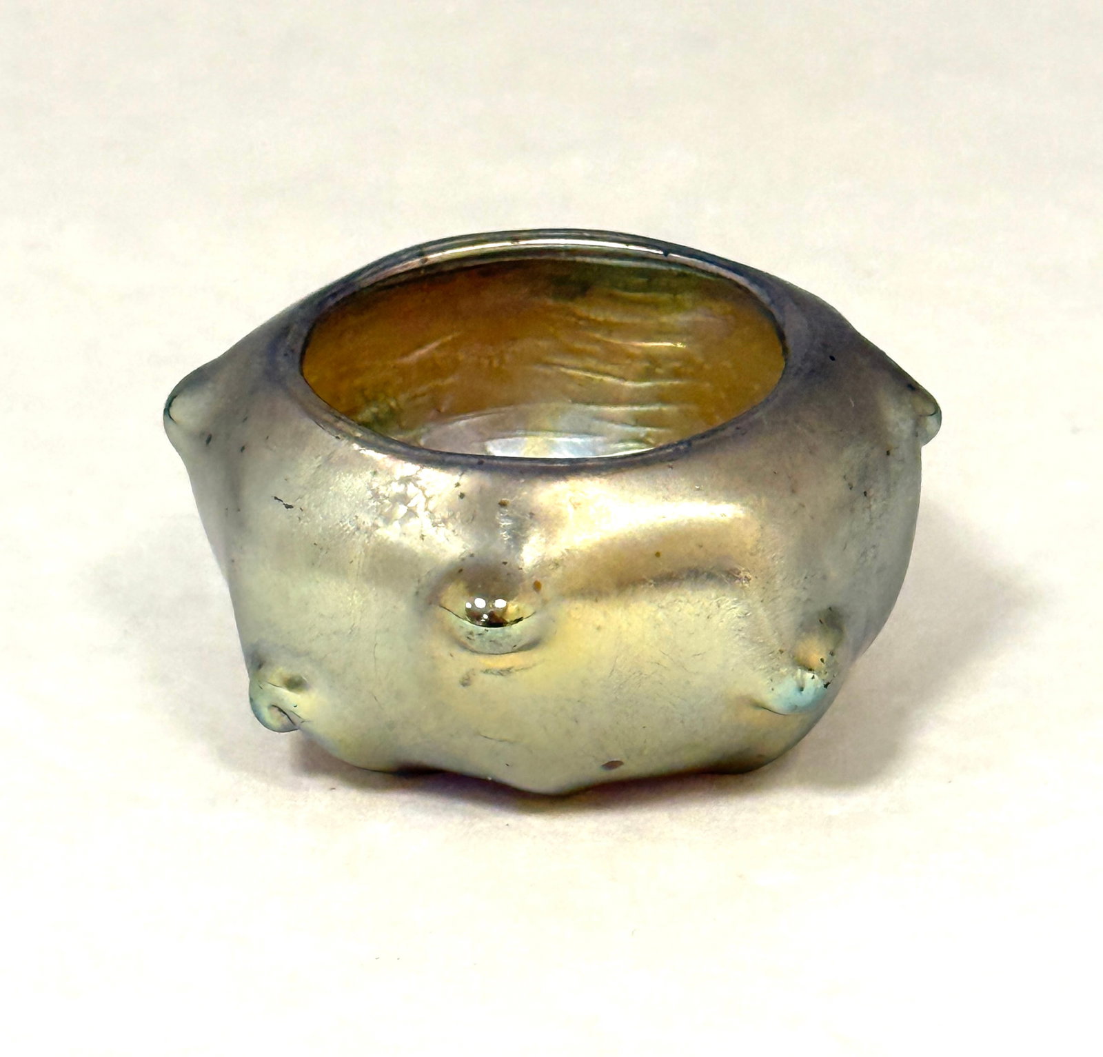 Tiffany Gold Favrile Salt (1 of 3)