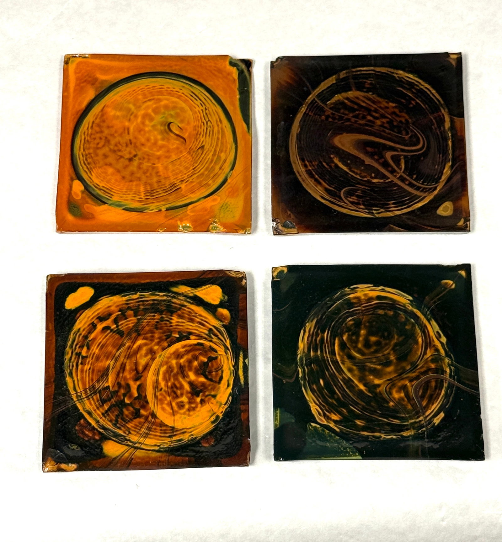 4 Variegated Tiffany Tiles (1 of 3)