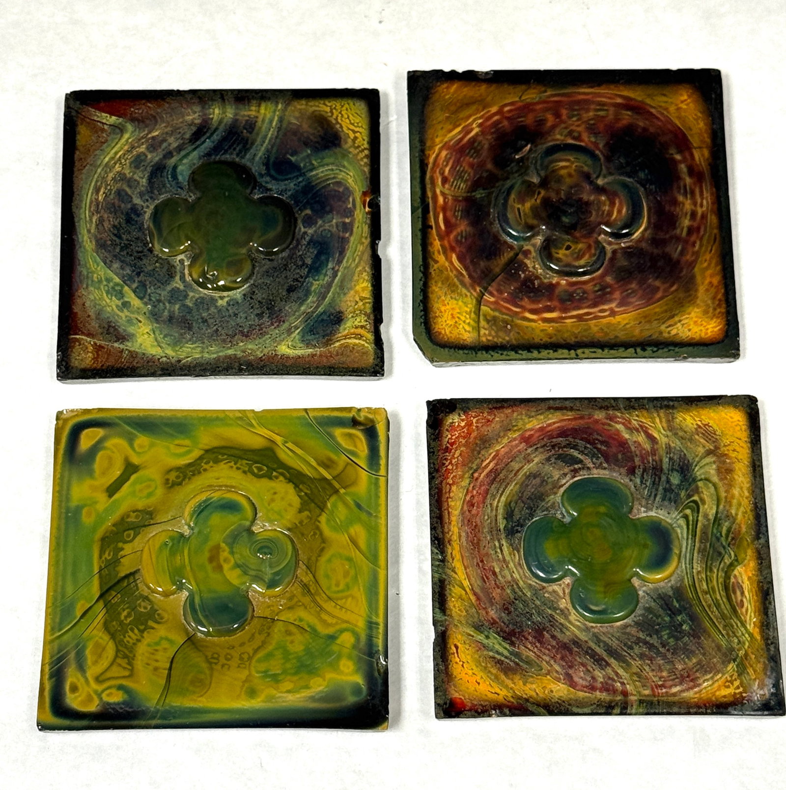 4 Variegated Tiffany Tiles (1 of 4)