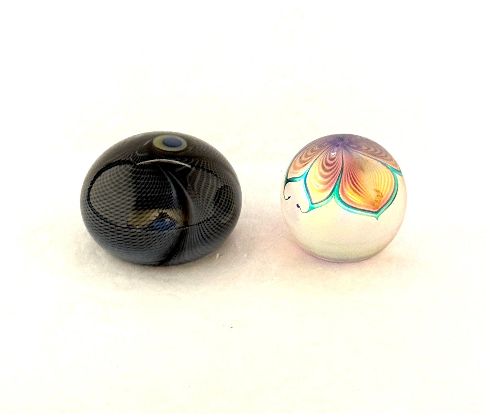 2 Art Glass Paperweights (1 of 5)