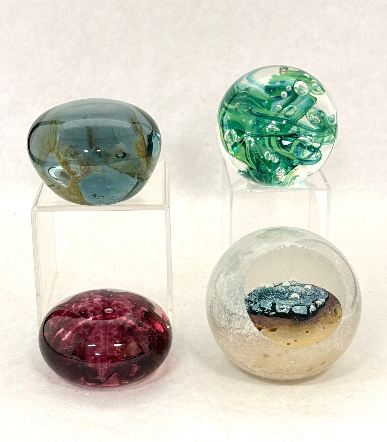 4 Glass Paperweights (1 of 4)