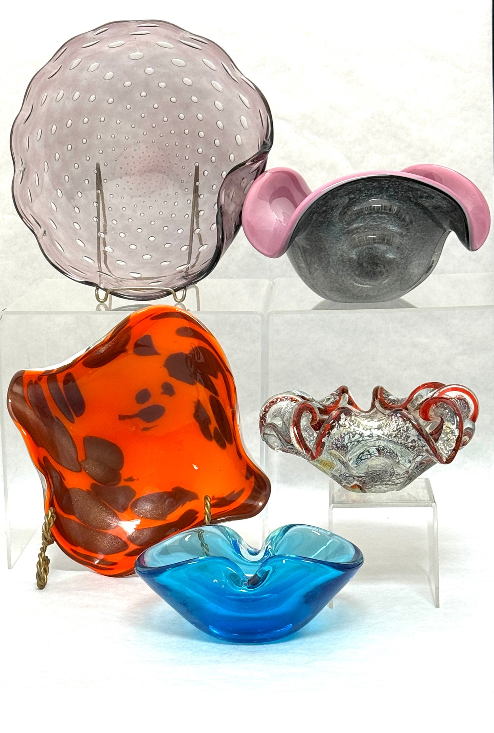 5 Murano Glass Bowls (1 of 2)