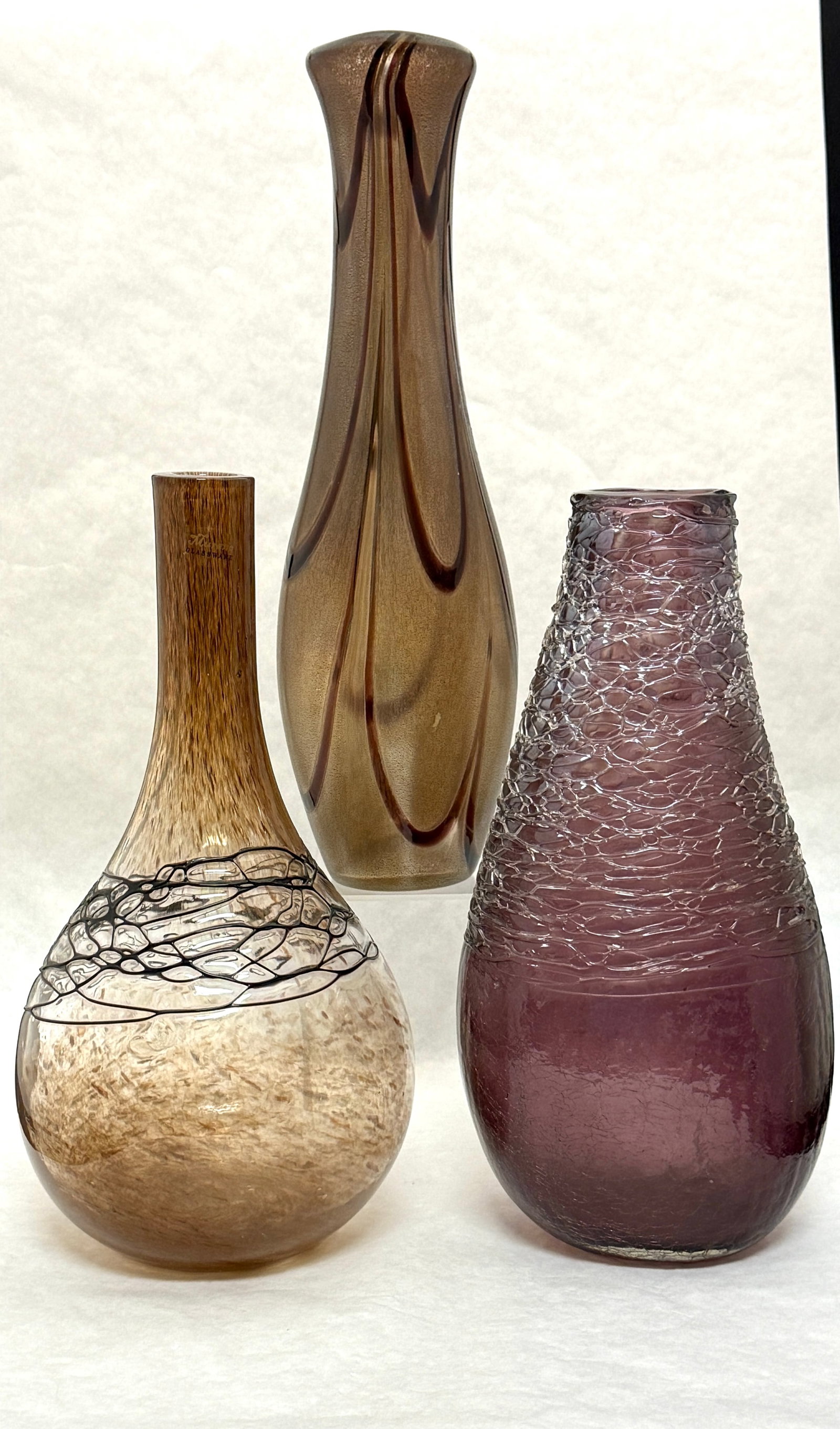 3 Tall Threaded Vases (1 of 5)