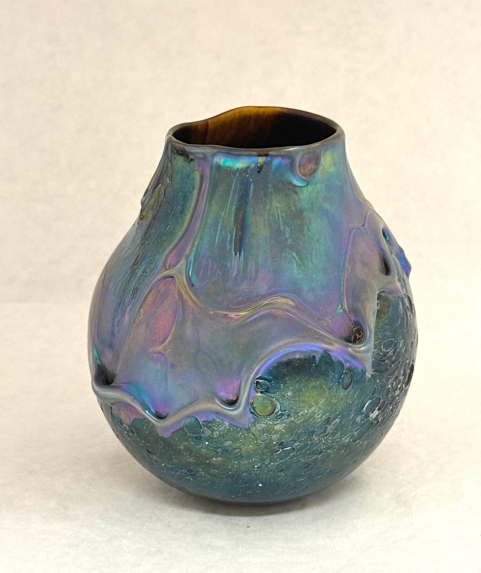 Charles Lotton Blue Lava Vase (1 of 4)