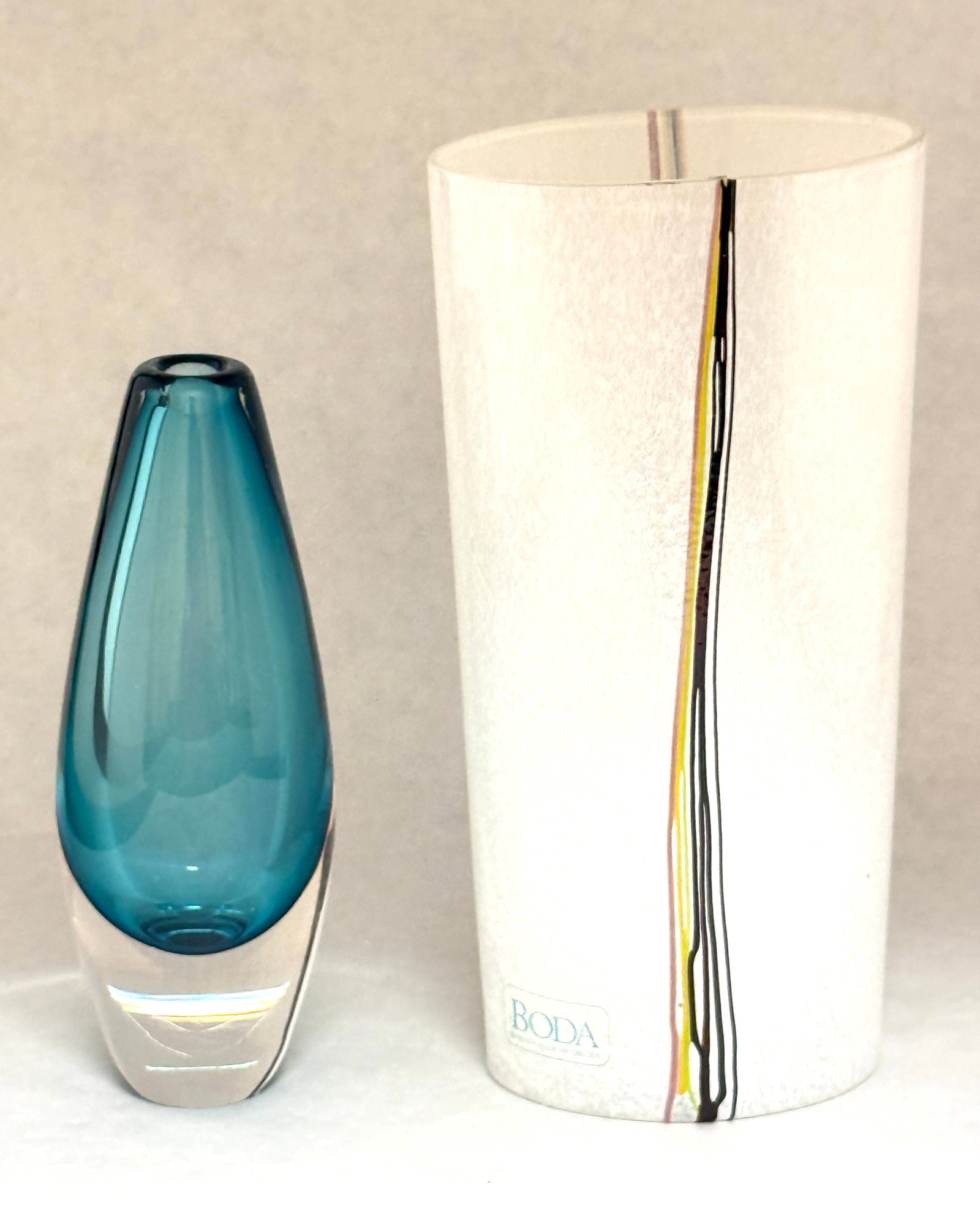 2 Kosta Boda Glass Vases (1 of 5)