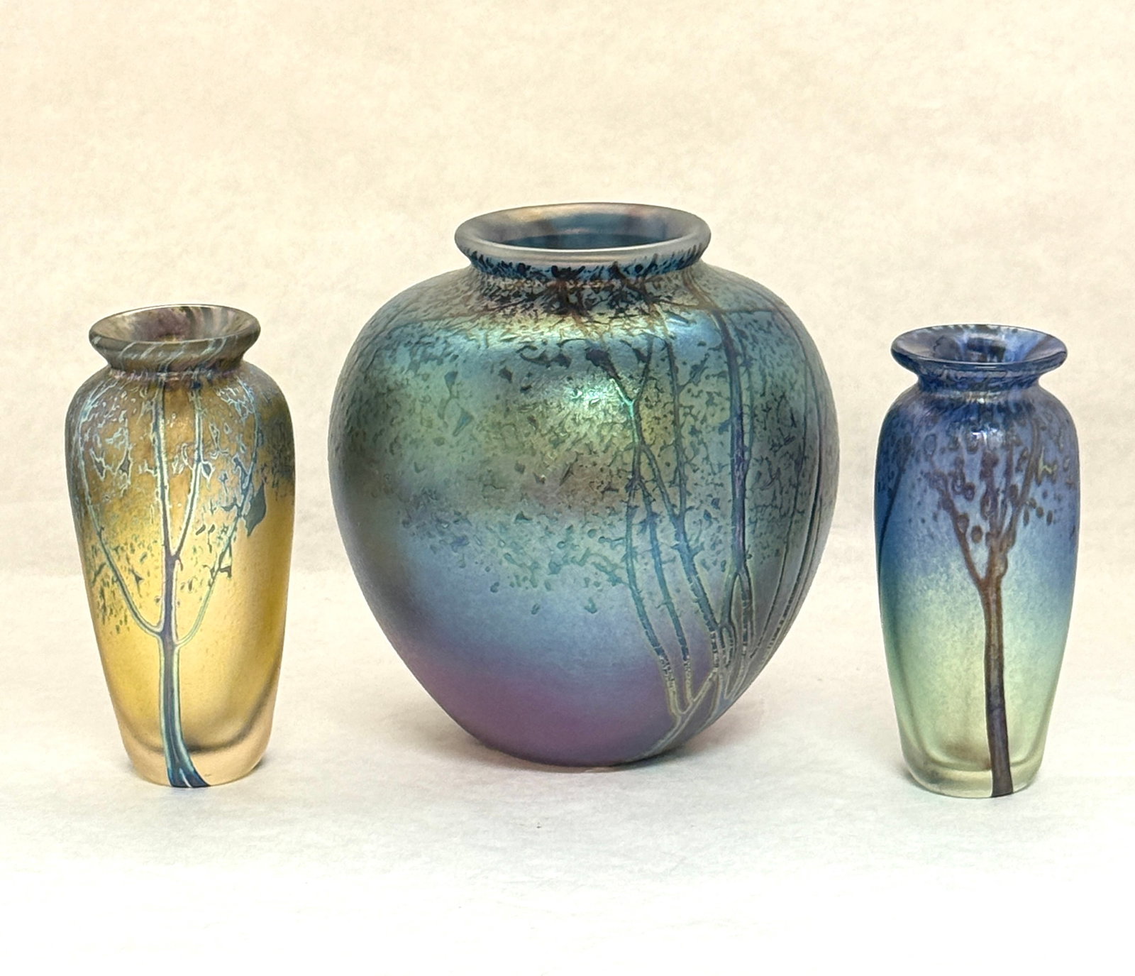 3 Pete Robison Glass Vases (1 of 5)